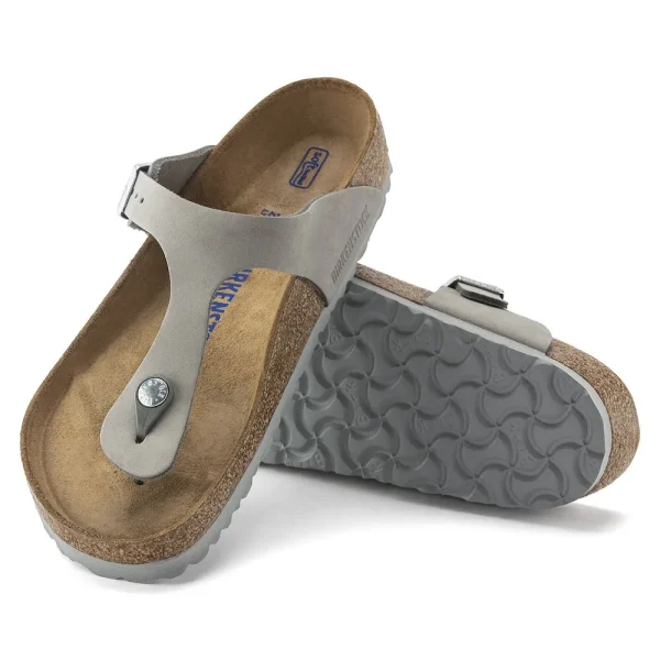 Gizeh Soft Footbed Nubuck Leather Dove Gray - Image 4