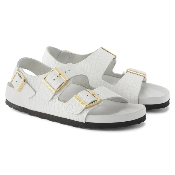 Milano Embossed Leather Emboss white - Image 6