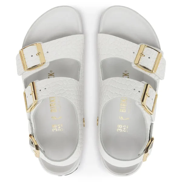 Milano Embossed Leather Emboss white - Image 5