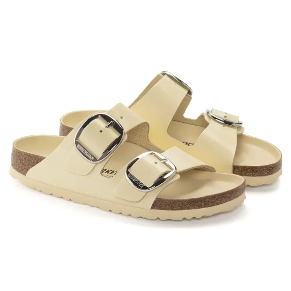 Arizona Big Buckle Natural Leather Patent High Shine Butter - Image 6