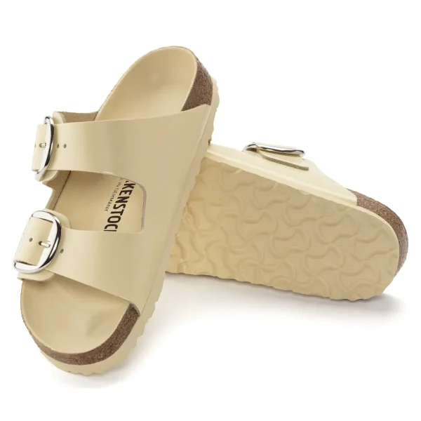 Arizona Big Buckle Natural Leather Patent High Shine Butter - Image 4