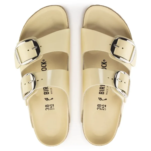 Arizona Big Buckle Natural Leather Patent High Shine Butter - Image 5