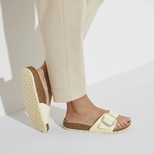 Madrid Big Buckle Natural Leather Patent High Shine Butter - Image 3