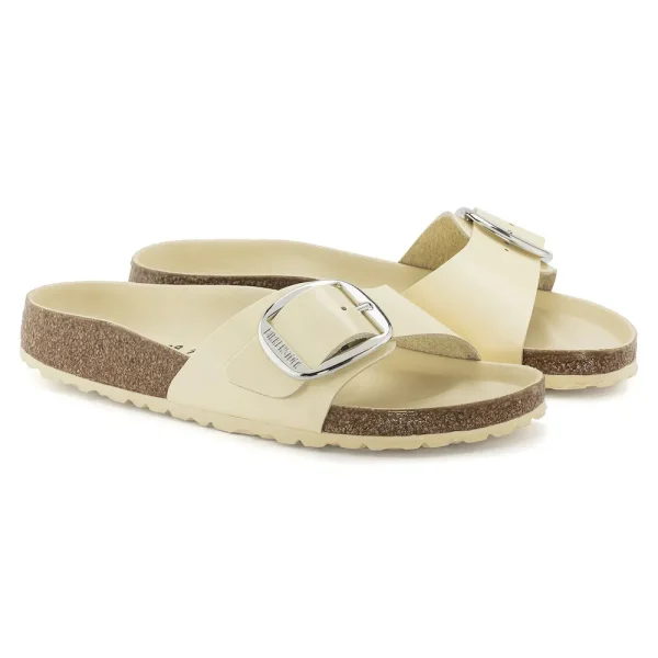 Madrid Big Buckle Natural Leather Patent High Shine Butter - Image 6