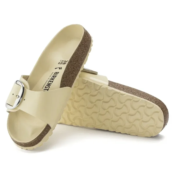 Madrid Big Buckle Natural Leather Patent High Shine Butter - Image 4