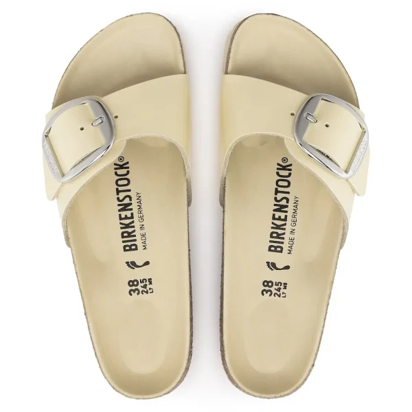 Madrid Big Buckle Natural Leather Patent High Shine Butter - Image 5