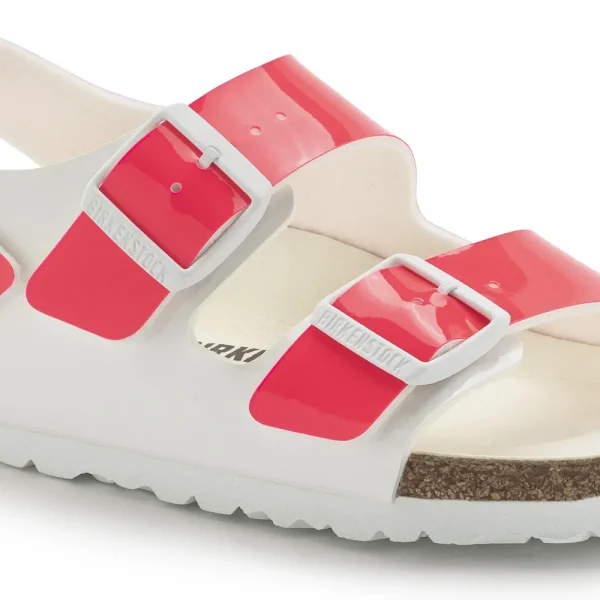 Milano Birko-Flor Patent Neon Pink/White Patent - Image 8