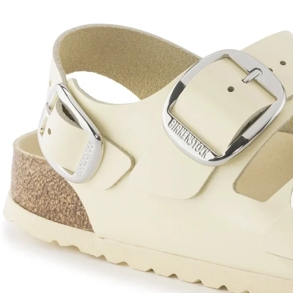 Milano Big Buckle Natural Leather Patent High Shine Butter - Image 8