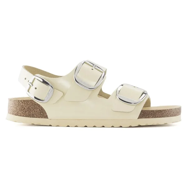 Milano Big Buckle Natural Leather Patent High Shine Butter - Image 7