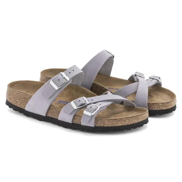 Franca Soft Footbed Nubuck Leather Purple Fog - Image 6