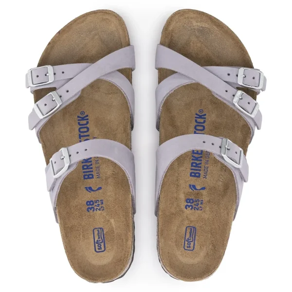 Franca Soft Footbed Nubuck Leather Purple Fog - Image 5