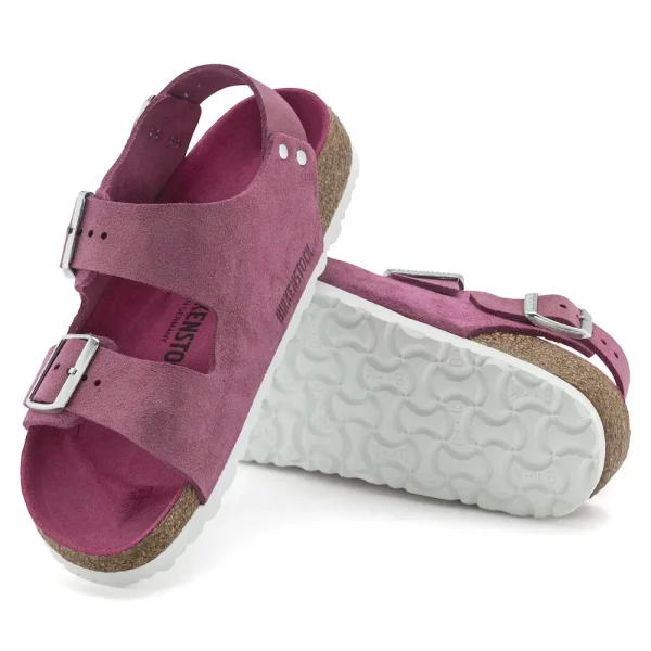 Milano Suede Leather Shimmering Fuchsia - Image 4