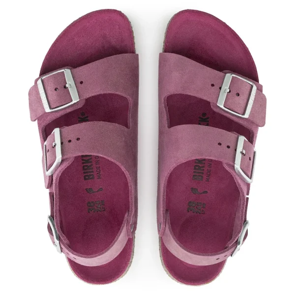 Milano Suede Leather Shimmering Fuchsia - Image 5