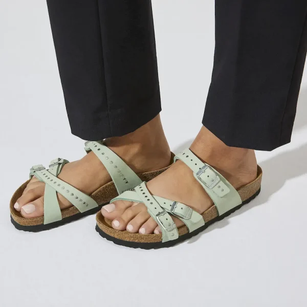 Franca Soft Footbed Nubuck Leather Matcha - Image 3