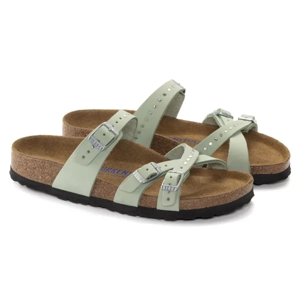 Franca Soft Footbed Nubuck Leather Matcha - Image 6