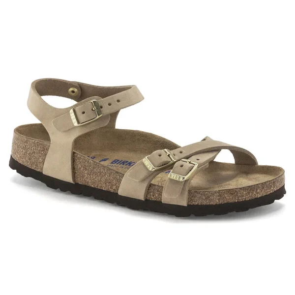 Kumba Soft Footbed Nubuck Leather Sandcastle