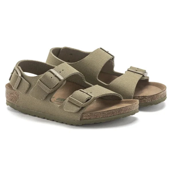 Milano Kids Vegan Textile Faded Khaki - Image 4