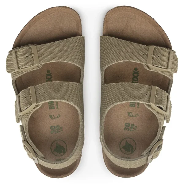 Milano Kids Vegan Textile Faded Khaki - Image 3