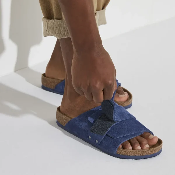 Kyoto Nubuck Leather Desert Buck Indigo Blue - Image 9