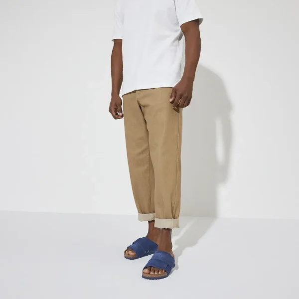 Kyoto Nubuck Leather Desert Buck Indigo Blue - Image 2