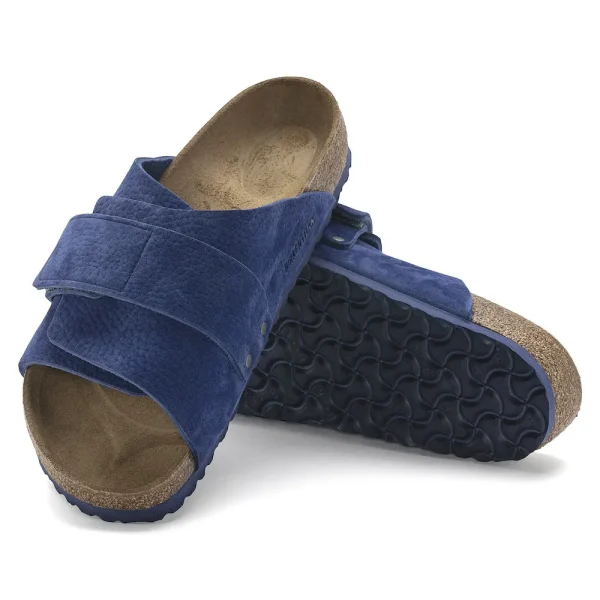 Kyoto Nubuck Leather Desert Buck Indigo Blue - Image 4