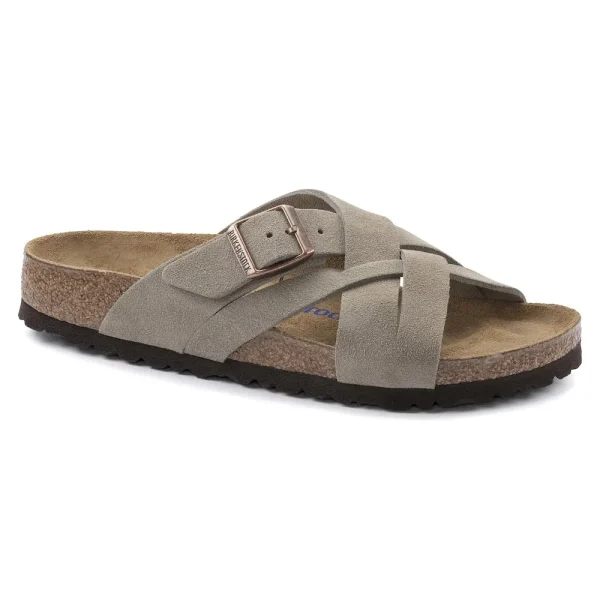 Lugano Soft Footbed Suede Leather Taupe