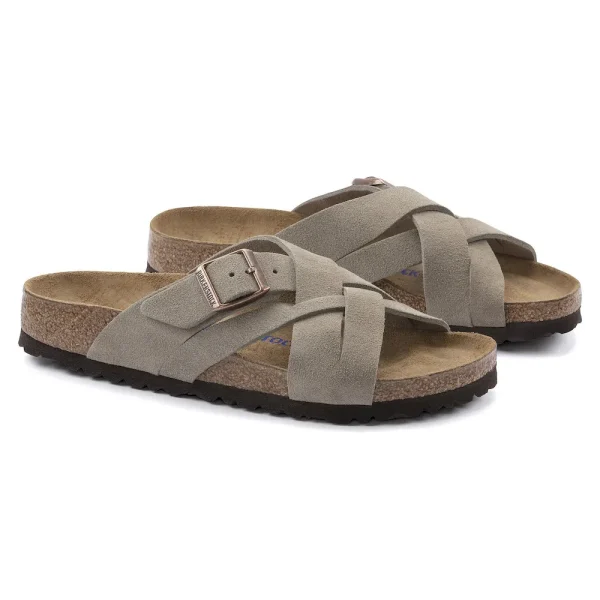 Lugano Soft Footbed Suede Leather Taupe - Image 5