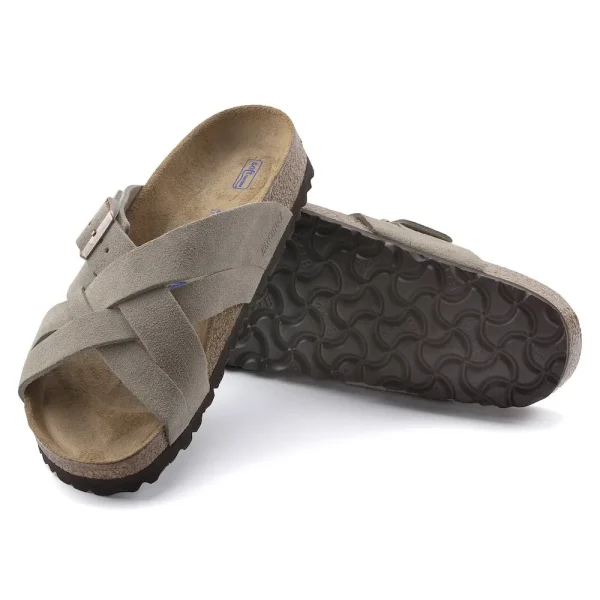 Lugano Soft Footbed Suede Leather Taupe - Image 3