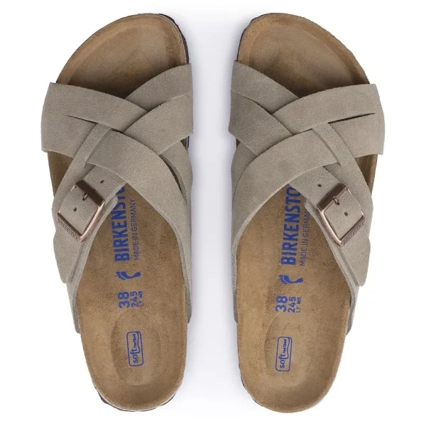 Lugano Soft Footbed Suede Leather Taupe - Image 4
