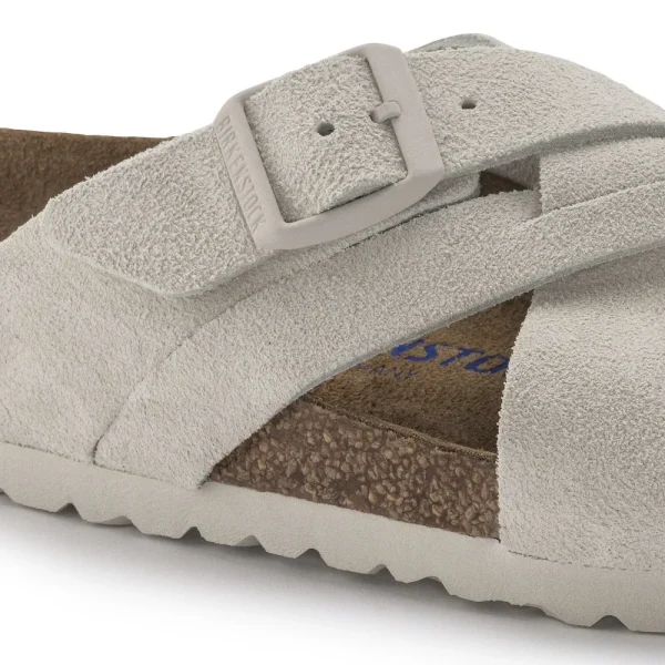 Lugano Soft Footbed Suede Leather Antique White - Image 7