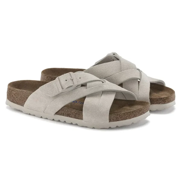 Lugano Soft Footbed Suede Leather Antique White - Image 5