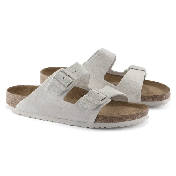 Arizona Soft Footbed Suede Leather Antique White - Image 5