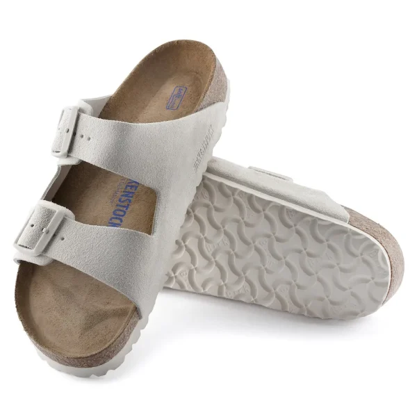 Arizona Soft Footbed Suede Leather Antique White - Image 3