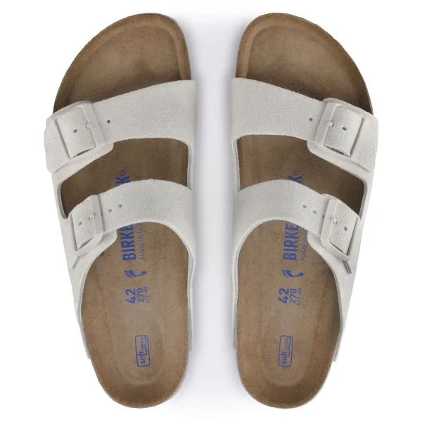 Arizona Soft Footbed Suede Leather Antique White - Image 4