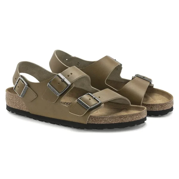 Milano Leather Vintage Wood Faded Khaki - Image 6
