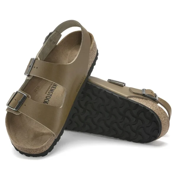 Milano Leather Vintage Wood Faded Khaki - Image 4