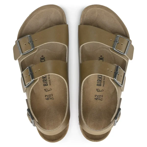 Milano Leather Vintage Wood Faded Khaki - Image 5