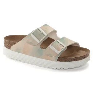 Arizona Flex Platform Vegan Birko-Flor Watercolor Pink/Blue