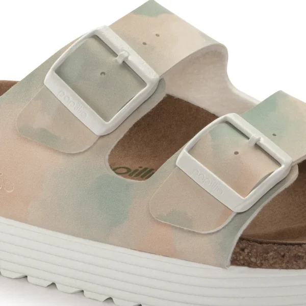 Arizona Flex Platform Vegan Birko-Flor Watercolor Pink/Blue - Image 8
