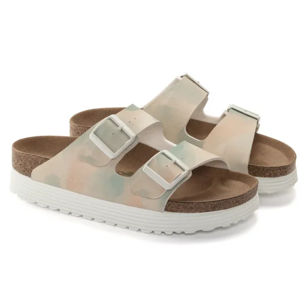 Arizona Flex Platform Vegan Birko-Flor Watercolor Pink/Blue - Image 6