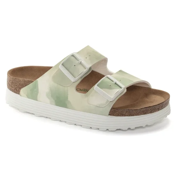 Arizona Flex Platform Vegan Birko-Flor Watercolor Khaki