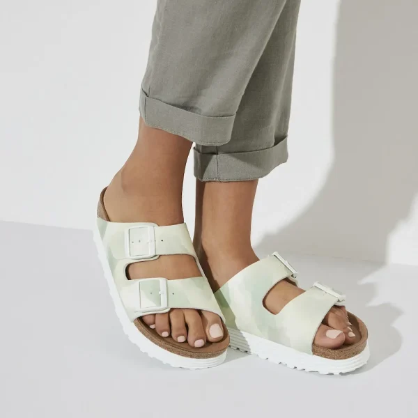 Arizona Flex Platform Vegan Birko-Flor Watercolor Khaki - Image 3