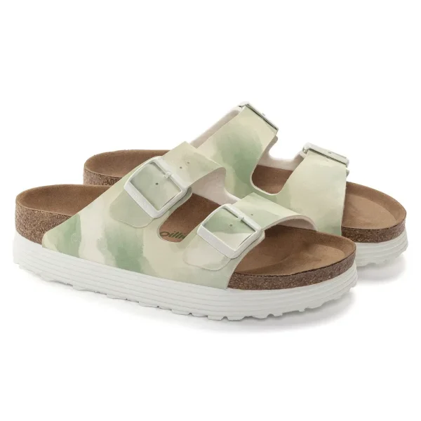 Arizona Flex Platform Vegan Birko-Flor Watercolor Khaki - Image 6