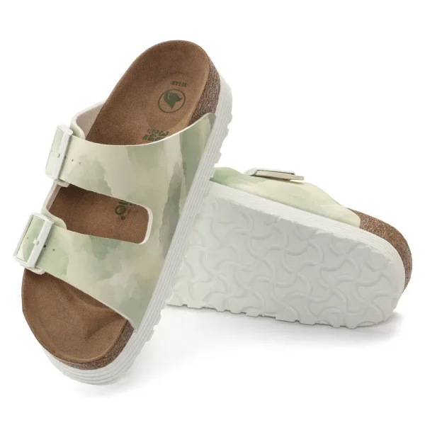 Arizona Flex Platform Vegan Birko-Flor Watercolor Khaki - Image 4