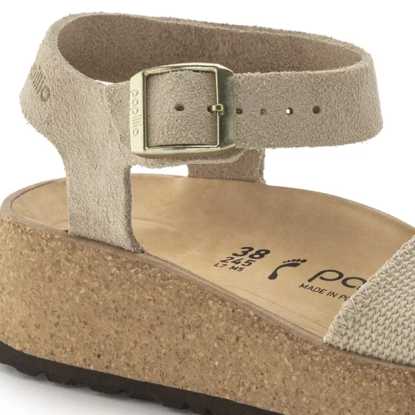 Glenda Suede Leather-Textile Sandcastle - Image 8