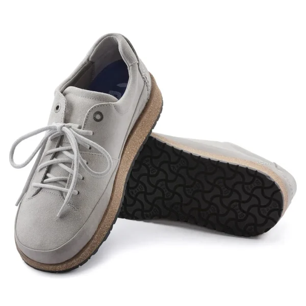 Honnef Low Suede Leather Whale Gray - Image 3