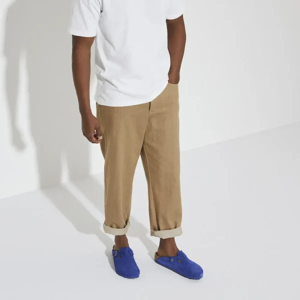 Boston Nubuck Leather Indigo Blue - Image 2
