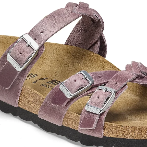 Franca Braided Oiled Leather Lavender - Image 8