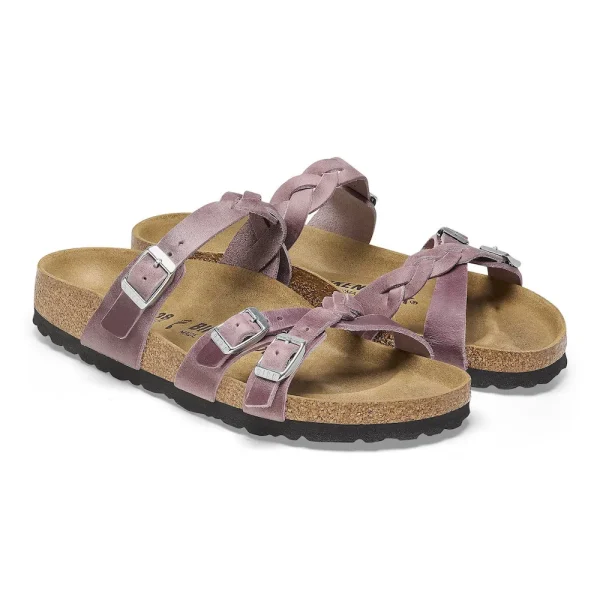 Franca Braided Oiled Leather Lavender - Image 6
