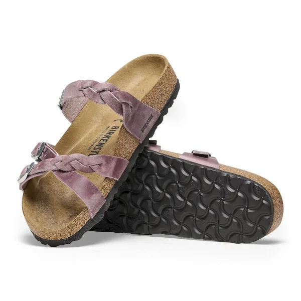 Franca Braided Oiled Leather Lavender - Image 4